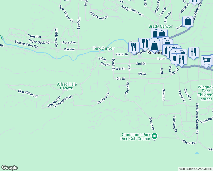 map of restaurants, bars, coffee shops, grocery stores, and more near 110 Chelsea Drive in Ruidoso
