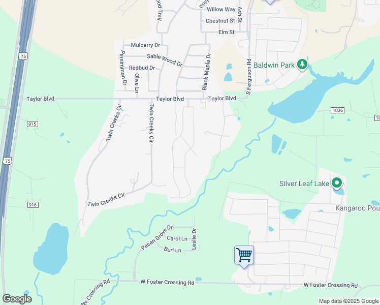 map of restaurants, bars, coffee shops, grocery stores, and more near 1817 Marvin Gardens Trail in Anna
