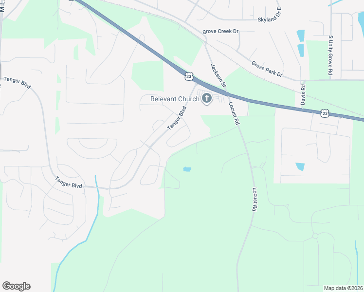 map of restaurants, bars, coffee shops, grocery stores, and more near 535 Carleton Place in Locust Grove