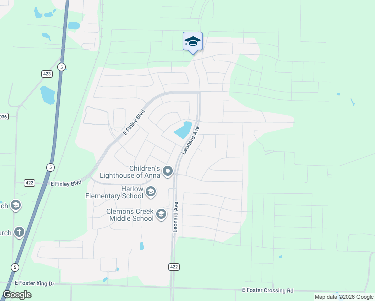 map of restaurants, bars, coffee shops, grocery stores, and more near 2118 Nuehoff Drive in Anna