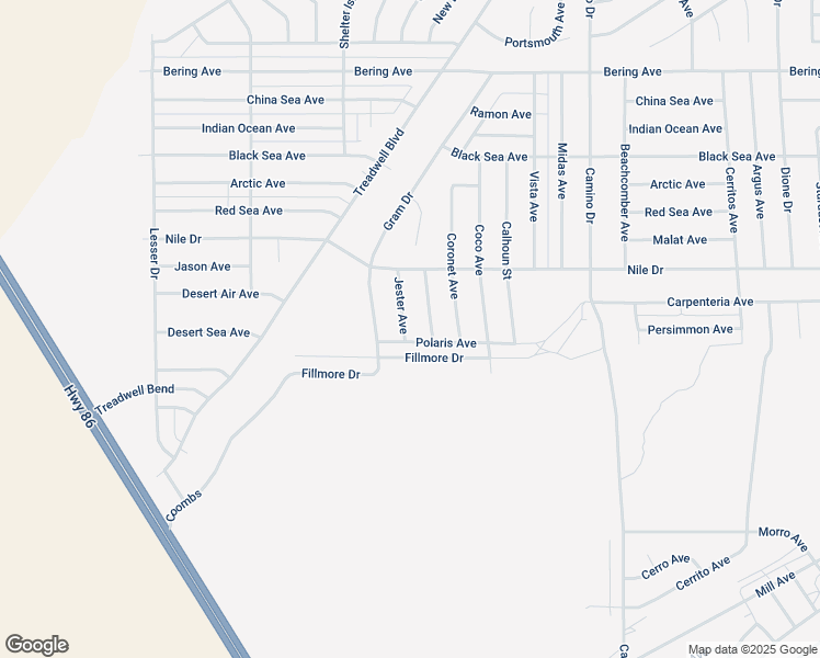 map of restaurants, bars, coffee shops, grocery stores, and more near 2774 Jester Avenue in Thermal