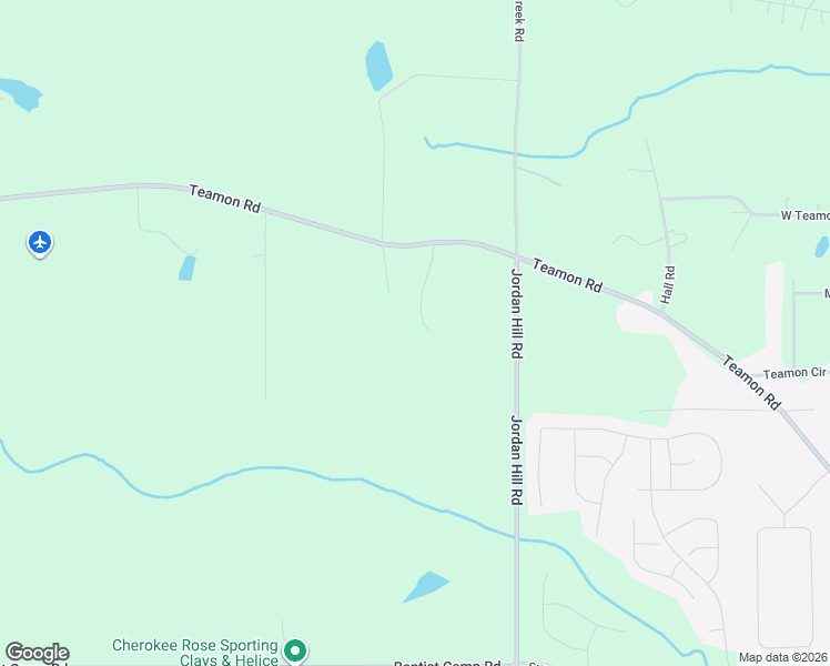 map of restaurants, bars, coffee shops, grocery stores, and more near 1298 Teamon Road in Griffin