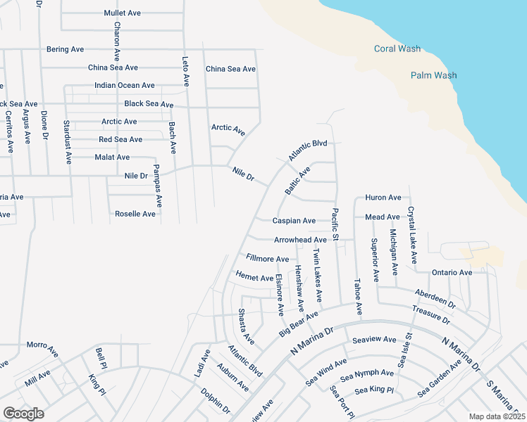 map of restaurants, bars, coffee shops, grocery stores, and more near 2782 Atlantic Boulevard in Thermal
