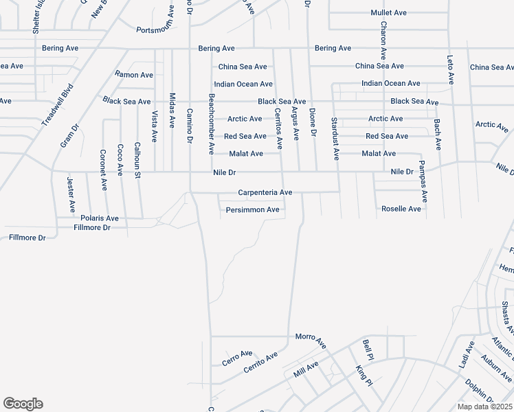 map of restaurants, bars, coffee shops, grocery stores, and more near 1348 Persimmon Avenue in Thermal