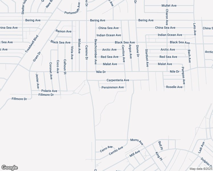 map of restaurants, bars, coffee shops, grocery stores, and more near 1353 Persimmon Avenue in Thermal