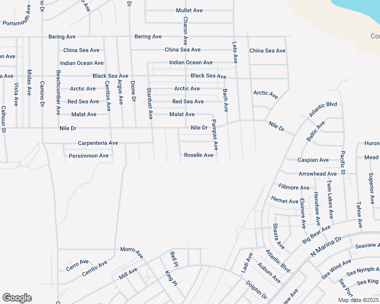 map of restaurants, bars, coffee shops, grocery stores, and more near 1252 Roselle Avenue in Thermal