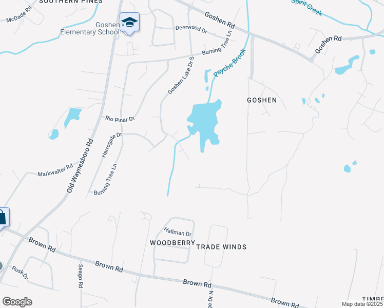 map of restaurants, bars, coffee shops, grocery stores, and more near 4078 Goshen Lake Drive South in Augusta