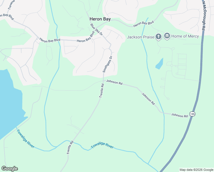 map of restaurants, bars, coffee shops, grocery stores, and more near 1508 Trestle Road in Locust Grove