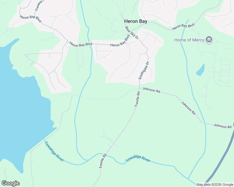 map of restaurants, bars, coffee shops, grocery stores, and more near 112 Johnson Road Extension in Locust Grove