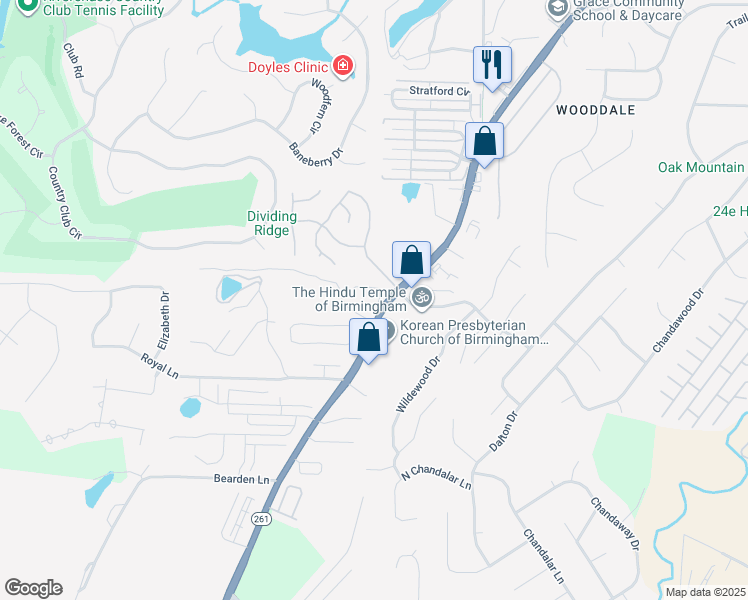 map of restaurants, bars, coffee shops, grocery stores, and more near 101 Norridge Place in Pelham
