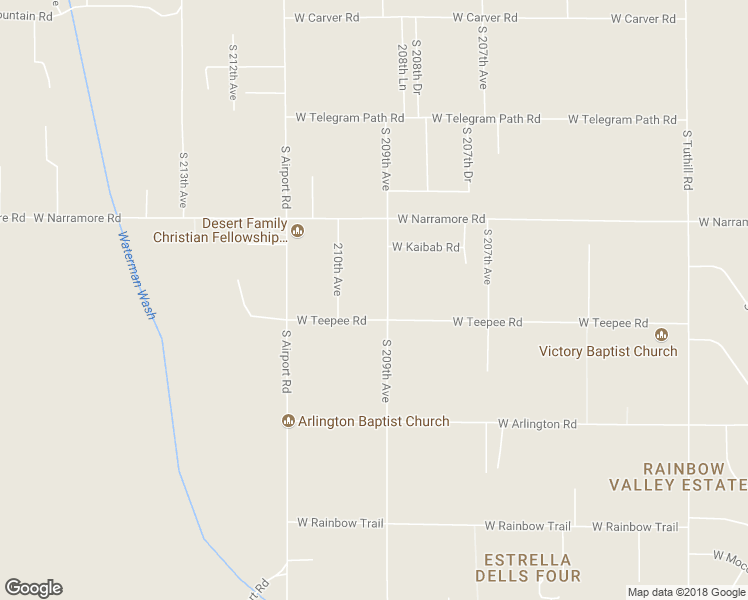 map of restaurants, bars, coffee shops, grocery stores, and more near 12704 South 209th Avenue in Buckeye