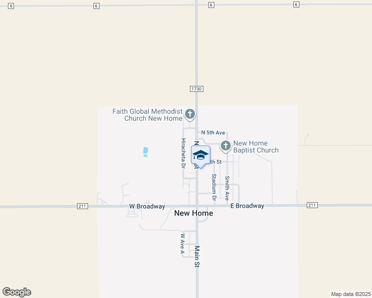 map of restaurants, bars, coffee shops, grocery stores, and more near 327 Hiracheta Drive in New Home