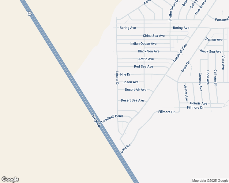 map of restaurants, bars, coffee shops, grocery stores, and more near 2791 Lesser Drive in Thermal