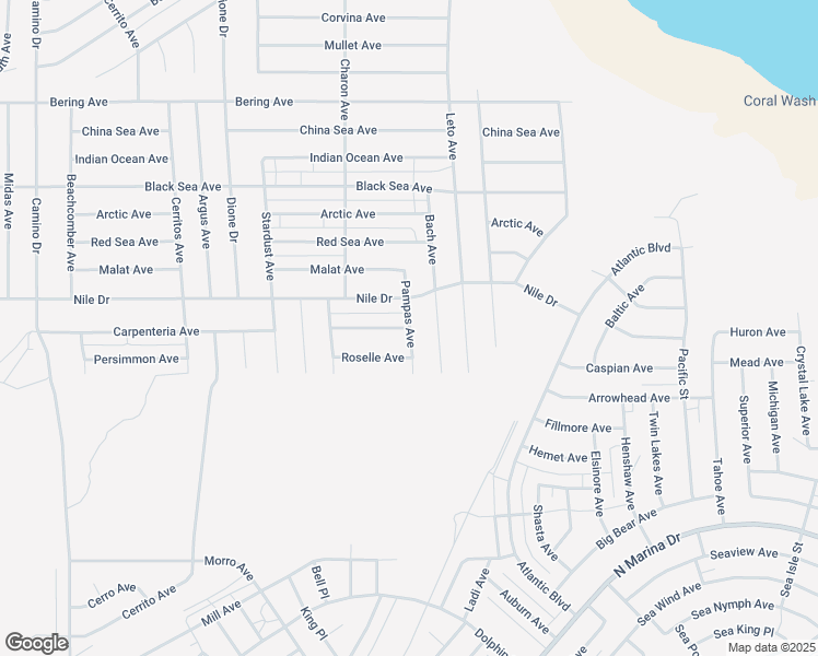 map of restaurants, bars, coffee shops, grocery stores, and more near Penelope Avenue in Salton City