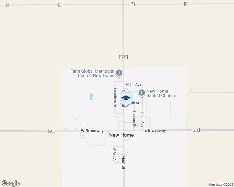 map of restaurants, bars, coffee shops, grocery stores, and more near 327 Hiracheta Drive in New Home