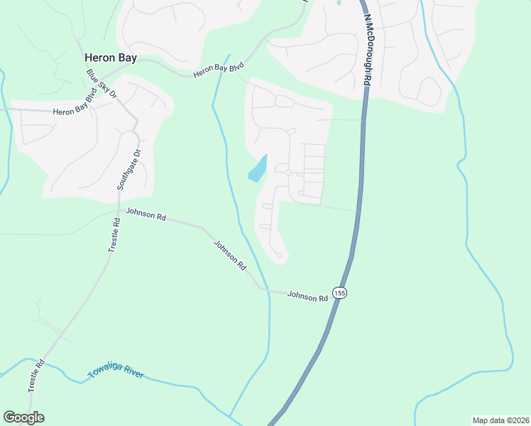 map of restaurants, bars, coffee shops, grocery stores, and more near 119 Bantry way in Locust Grove