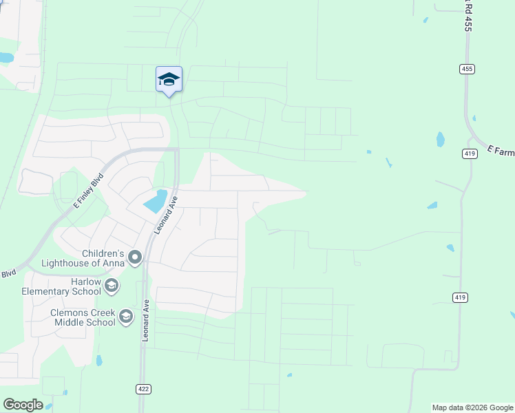 map of restaurants, bars, coffee shops, grocery stores, and more near 3205 La Paloma Drive in Anna