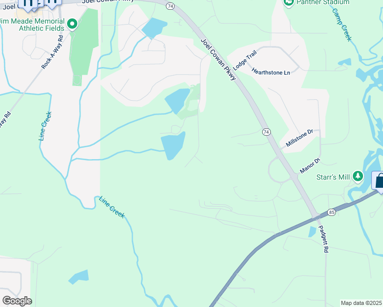 map of restaurants, bars, coffee shops, grocery stores, and more near 275 Brechin Drive in Senoia