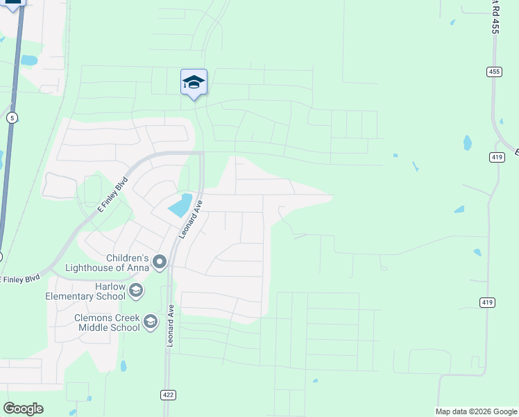 map of restaurants, bars, coffee shops, grocery stores, and more near 1239 Brooklyn Drive in Anna