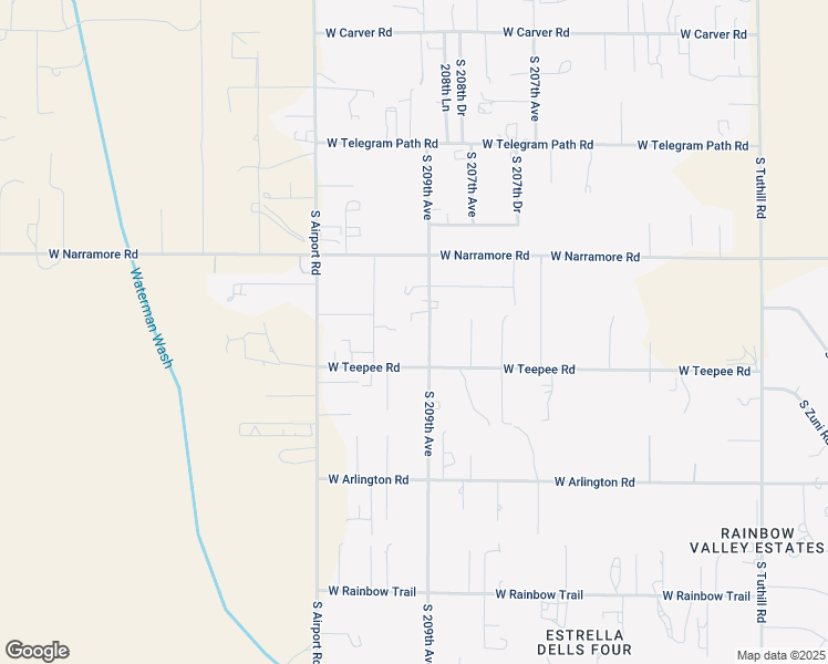 map of restaurants, bars, coffee shops, grocery stores, and more near 12704 South 209th Avenue in Buckeye