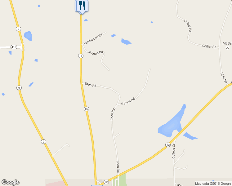 map of restaurants, bars, coffee shops, grocery stores, and more near 679 Enon Road in Ackerman