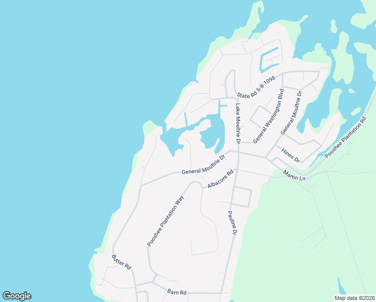 map of restaurants, bars, coffee shops, grocery stores, and more near 105 Jack's Lane in Bonneau