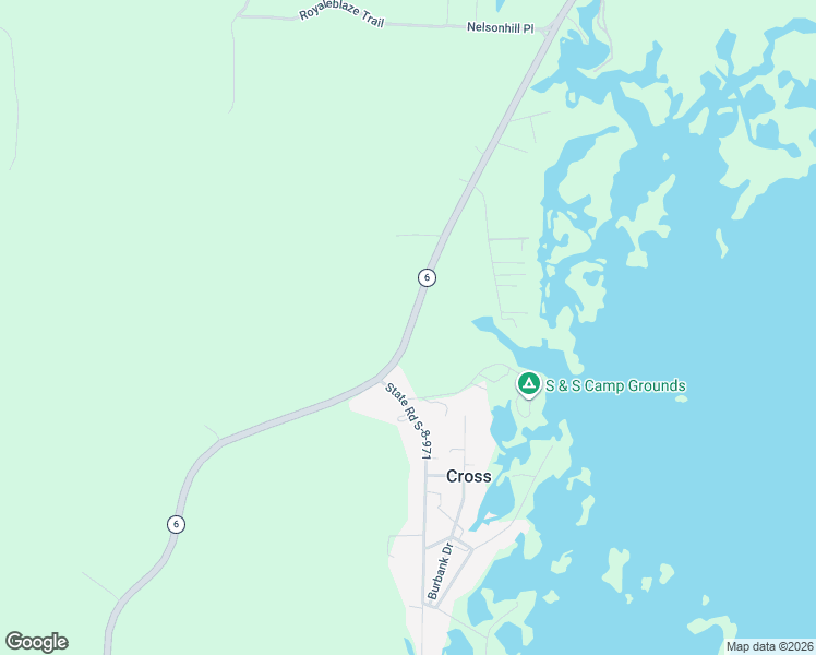 map of restaurants, bars, coffee shops, grocery stores, and more near 1899 Ranger Drive in Cross