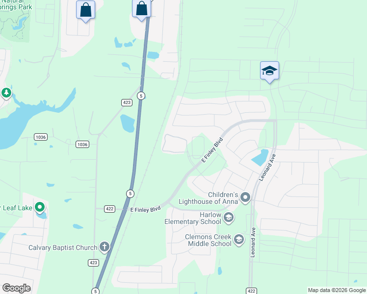map of restaurants, bars, coffee shops, grocery stores, and more near 2020 Florence Way in Anna