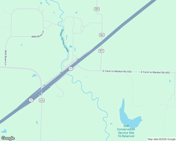 map of restaurants, bars, coffee shops, grocery stores, and more near 6401-6799 East Farm to Market Road 455 in Anna