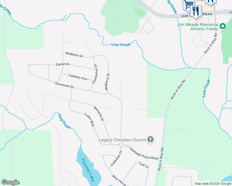 map of restaurants, bars, coffee shops, grocery stores, and more near 165 Mulberry Drive in Senoia