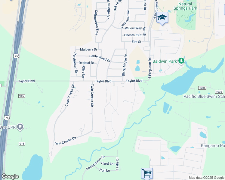 map of restaurants, bars, coffee shops, grocery stores, and more near 2007 Pacific Avenue in Anna