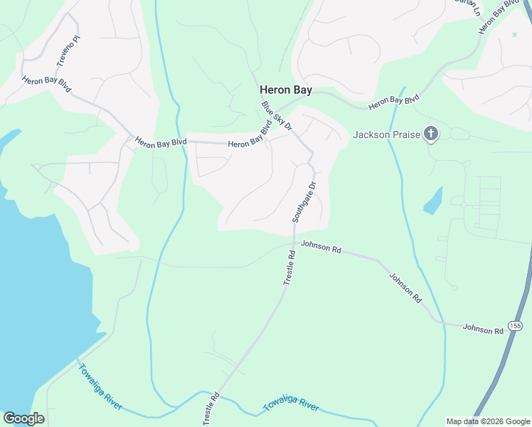 map of restaurants, bars, coffee shops, grocery stores, and more near 358 Southgate Drive in Locust Grove