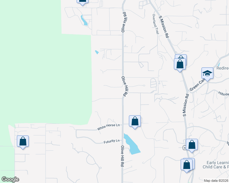 map of restaurants, bars, coffee shops, grocery stores, and more near 3223 Olive Hill Road in Fallbrook
