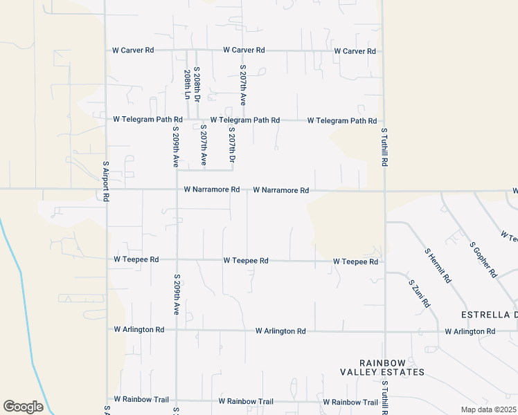map of restaurants, bars, coffee shops, grocery stores, and more near 20625 West Narramore Road in Buckeye