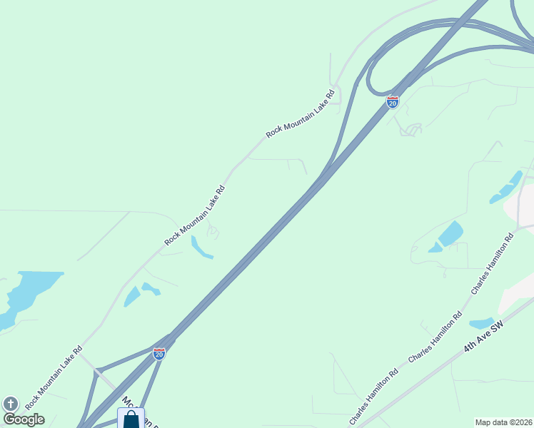 map of restaurants, bars, coffee shops, grocery stores, and more near 6010 Rock Mountain Lake Road in McCalla