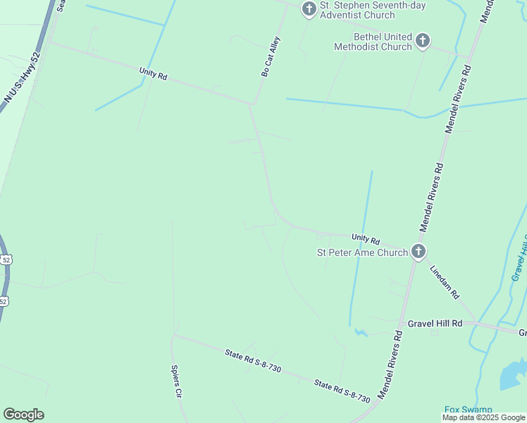 map of restaurants, bars, coffee shops, grocery stores, and more near 203 Grass Road in Saint Stephen