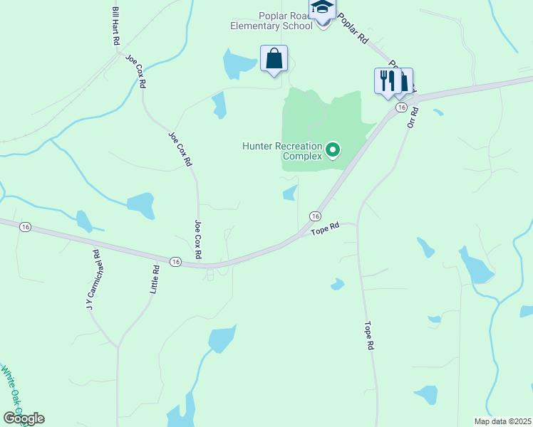 map of restaurants, bars, coffee shops, grocery stores, and more near 2784 Highway 16 in Sharpsburg