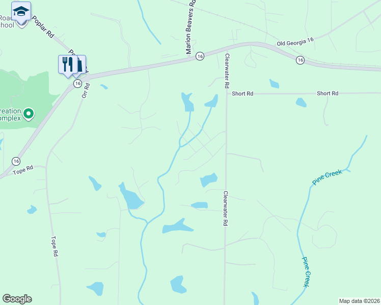 map of restaurants, bars, coffee shops, grocery stores, and more near 95 Lullwater Drive in Sharpsburg
