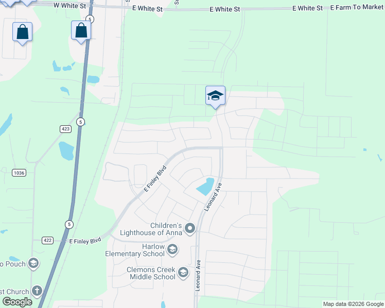 map of restaurants, bars, coffee shops, grocery stores, and more near 901 Brittany Drive in Anna