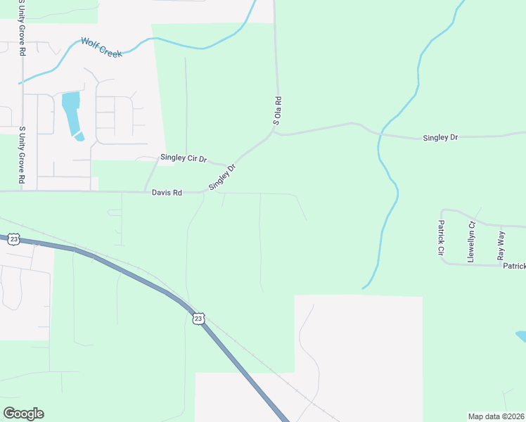map of restaurants, bars, coffee shops, grocery stores, and more near 540 Davis Road in Locust Grove