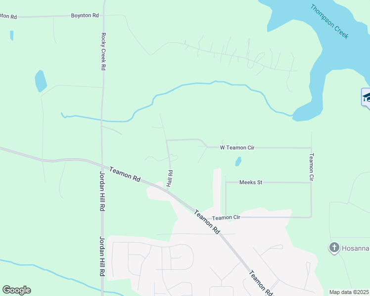 map of restaurants, bars, coffee shops, grocery stores, and more near 277 West Teamon Circle in Griffin