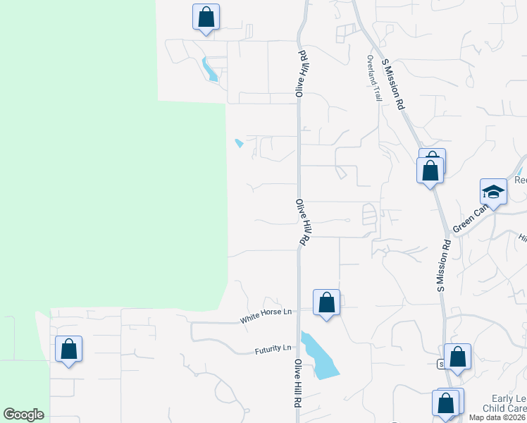 map of restaurants, bars, coffee shops, grocery stores, and more near 442 Olive Hill Way in Fallbrook