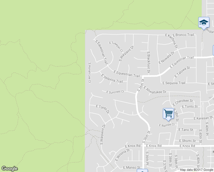 map of restaurants, bars, coffee shops, grocery stores, and more near 12240 South Warpaint Court in Phoenix