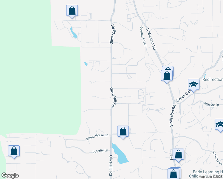 map of restaurants, bars, coffee shops, grocery stores, and more near 2516 Aqua Hill Road in Fallbrook