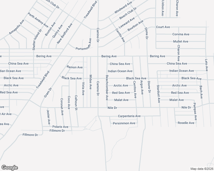 map of restaurants, bars, coffee shops, grocery stores, and more near Arctic Avenue in Salton City