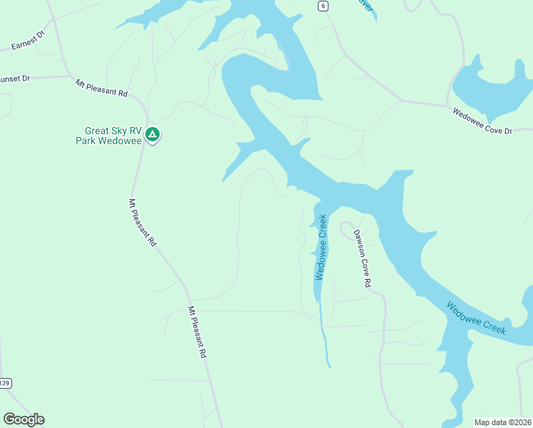 map of restaurants, bars, coffee shops, grocery stores, and more near 684 Brookwater Way in Wedowee