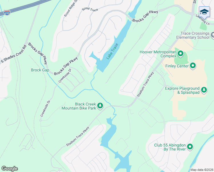 map of restaurants, bars, coffee shops, grocery stores, and more near 5836 Chestnut Trace in Birmingham