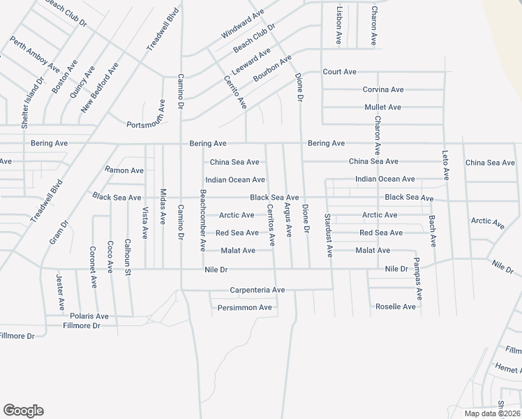 map of restaurants, bars, coffee shops, grocery stores, and more near 1336 Arctic Avenue in Thermal