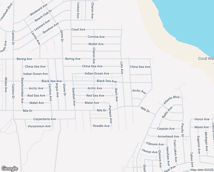map of restaurants, bars, coffee shops, grocery stores, and more near 1226 Arctic Avenue in Thermal