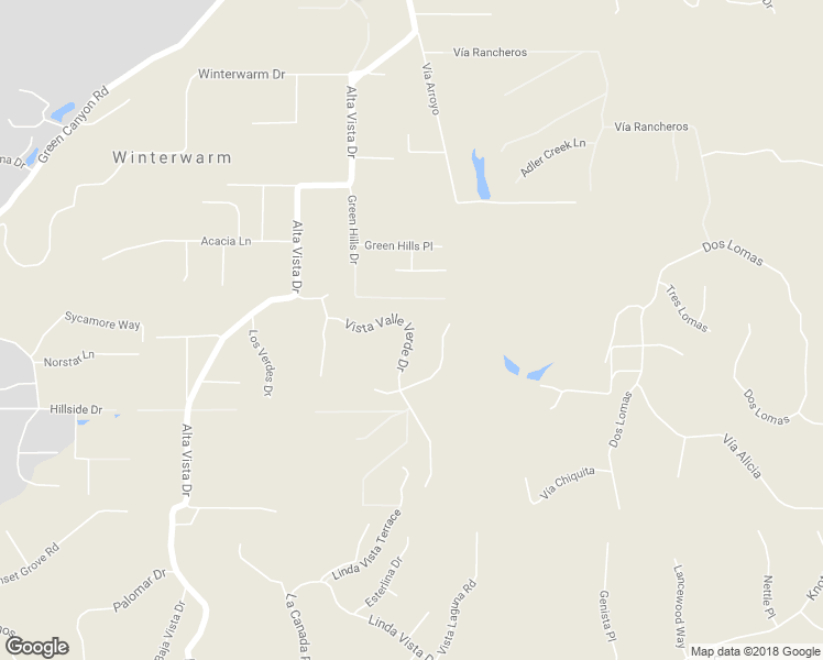 map of restaurants, bars, coffee shops, grocery stores, and more near 2149 Vista Valle Verde Drive in Fallbrook